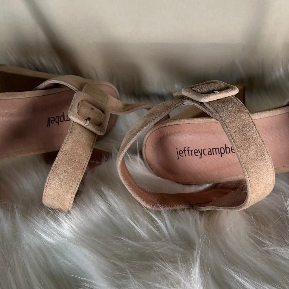Jeffrey Campbell Tan Platform Sandals